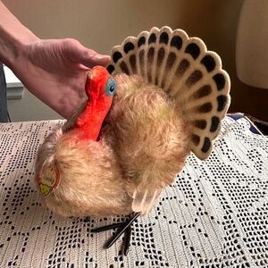 Steiff Stuffed Animal / Tucky the Turkey - 1961- in the rare large size